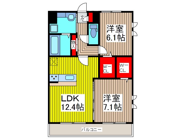 【クラリスＢの間取り】