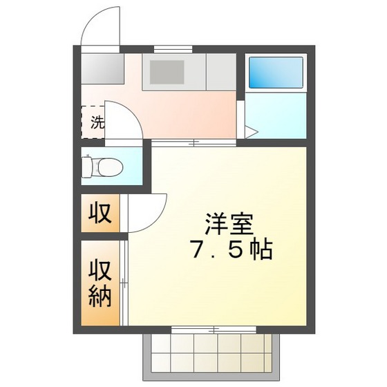 サンライト下津　Ａの間取り