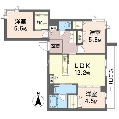 コンフォーザIIの間取り