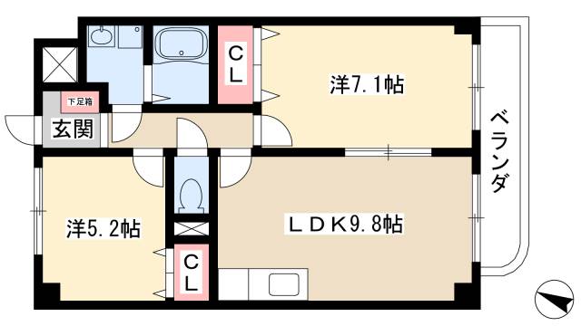 クラールヴィラの間取り