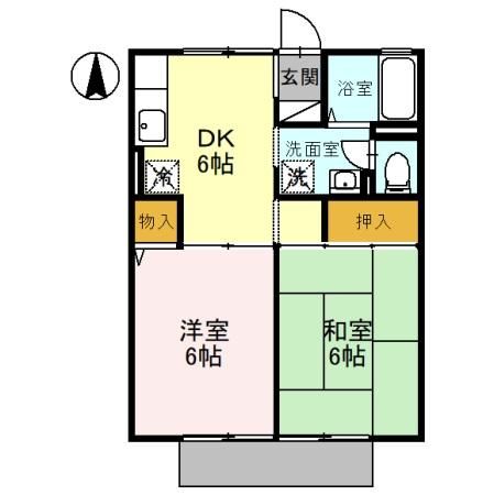 有田市箕島のアパートの間取り