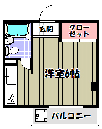 マンションシャトローの間取り