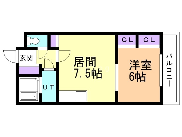 札幌市北区麻生町のマンションの間取り