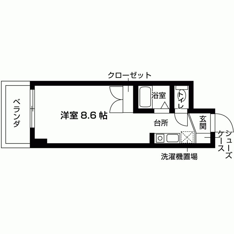 アミティ宝塚の間取り