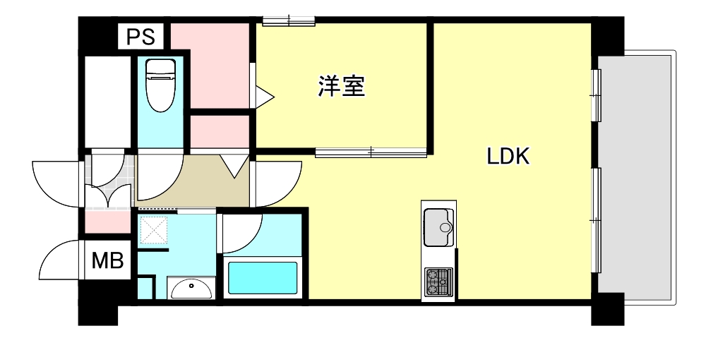 リヴィエール東白島の間取り