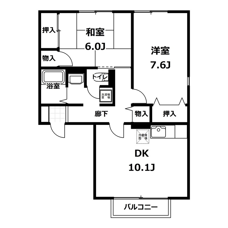 コアロード・T Ｃ棟の間取り