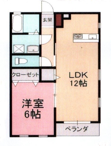 つつじ8号棟Aの間取り