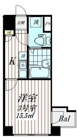 品川区南大井のマンションの間取り