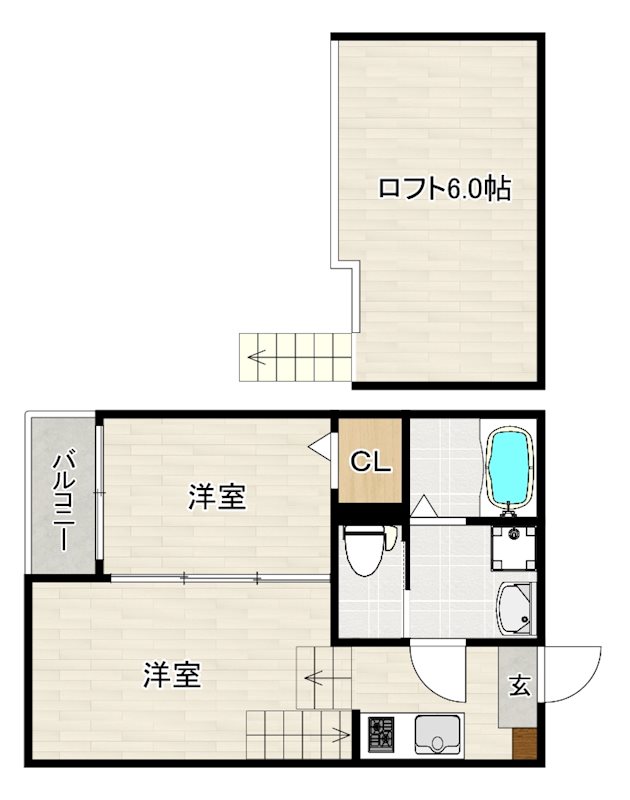 レアシス和白の間取り