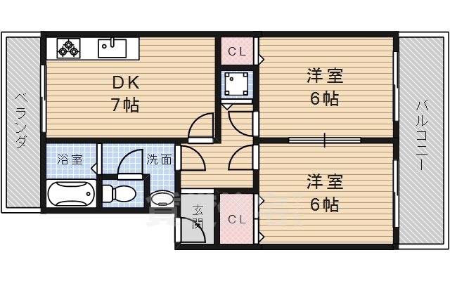 ラムール売布の間取り