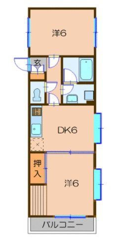 川崎市川崎区鋼管通のマンションの間取り