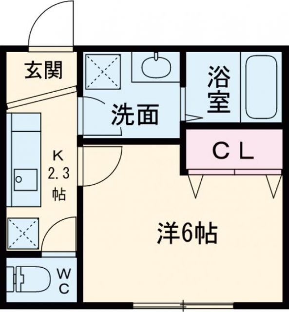 リープラス姫路天満の間取り