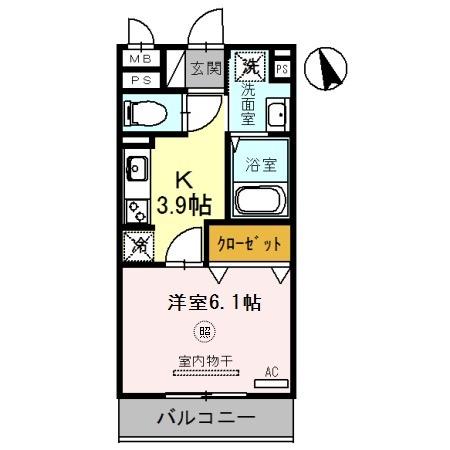 カーサ・フェリーチェ平田の間取り