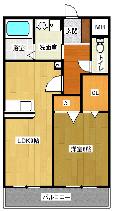 エステートＨＡＫＵＺＡＮの間取り