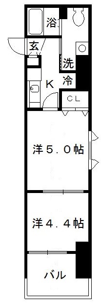 さいたま市大宮区大門町のマンションの間取り