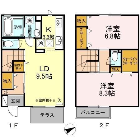 Ｍａｉｓｏｎｅｔｔｅコウリョウ鎌倉山紫陽花の間取り