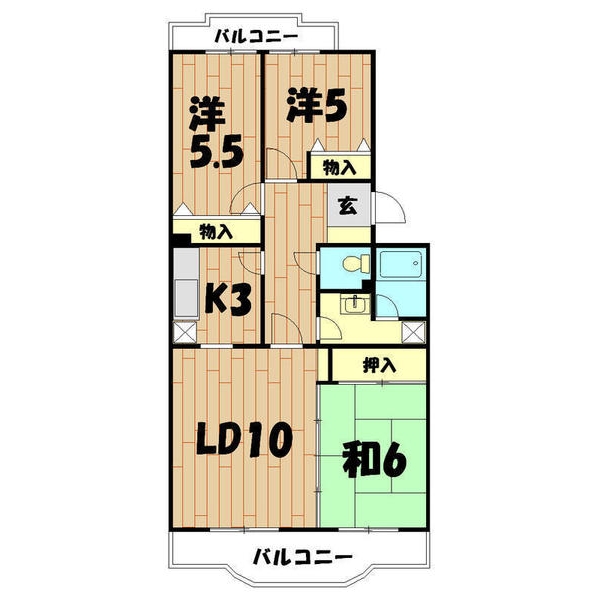 ＳＴＡＧＥ２１　Ｂ棟の間取り