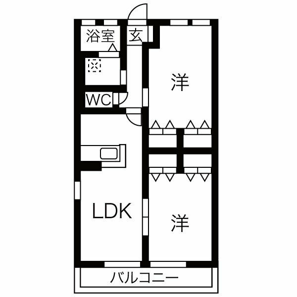 邑楽郡千代田町大字福島のアパートの間取り