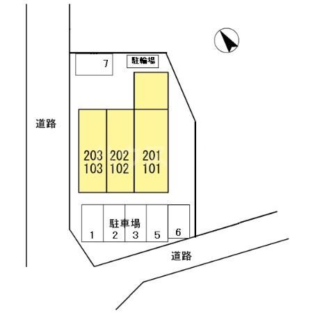 【フレグランス野添の駐車場】