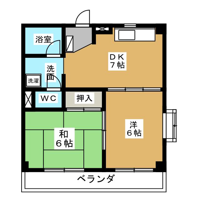 グリーンヴィレッヂ町方の間取り