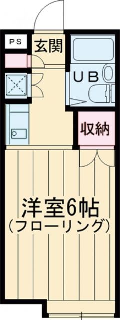 日野市程久保のアパートの間取り