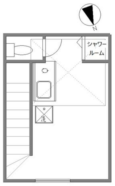 大田区田園調布南のアパートの間取り