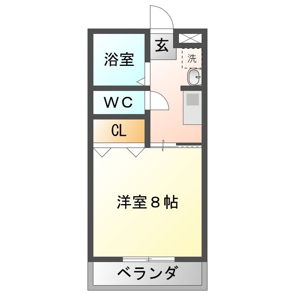 マンション若山の間取り