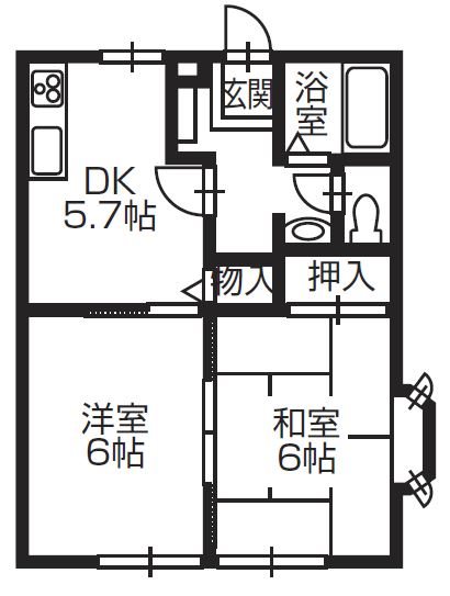 パルシティＳの間取り