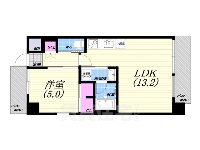 プレジオさくら夙川の間取り