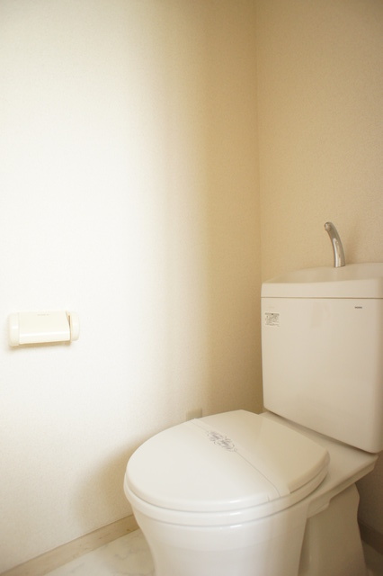 トイレ　白を基調とした空間で清潔感のあるトイレです♪