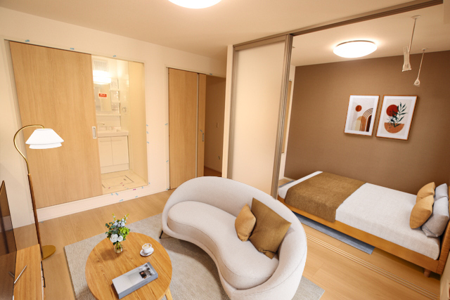 居室・リビング　ＡＩ家具配置イメージです（別室参考）