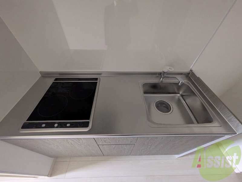 キッチン　キッチンはコンロ設置済みなので用意する必要はありません。