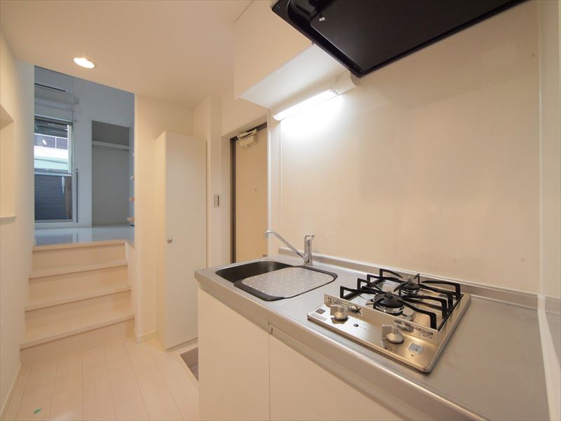 キッチン　システムキッチン　ガス2口コンロ