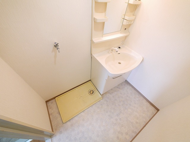 洗面設備　広い洗面スペース