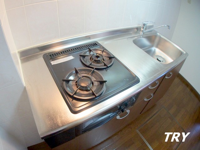 キッチン　2口コンロ付システムキッチン！