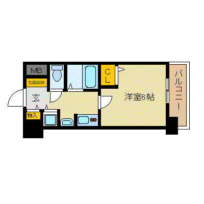 プレサンス東本町の間取り写真