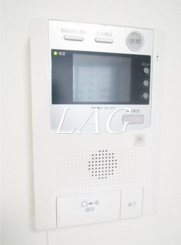 セキュリティ　モニター付きインターフォンです。