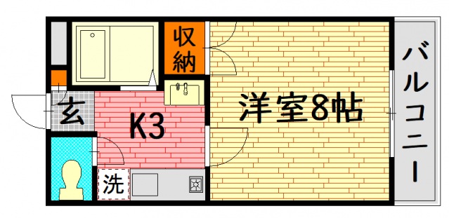 東子ハイツcの間取り写真