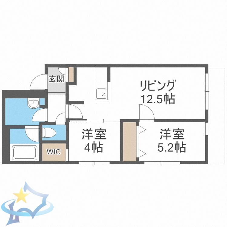 Riverside KOTONIの間取り写真