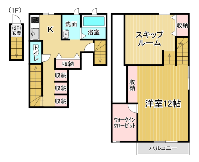 ココカラハウス川内3Cの間取り写真