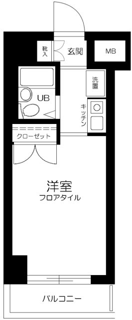 スカイコート品川6の間取り写真