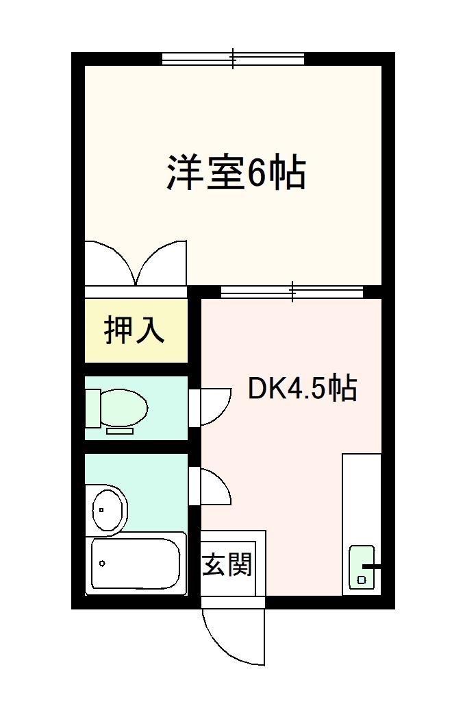 ヤングハイツ飯塚の間取り写真