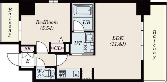 S-RESIDENCE江坂Eminenceの間取り写真