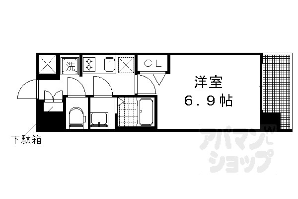 プレサンス京都二条 京華の間取り写真