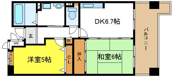 鷹合団地の間取り