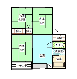 アーバンハウス谷川の間取り