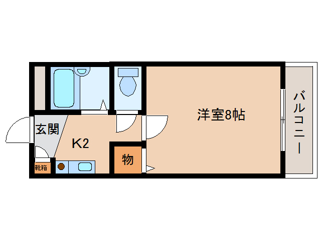 生駒市東生駒のマンションの間取り