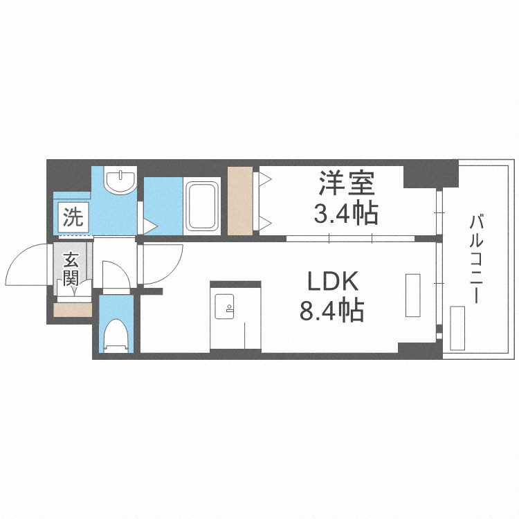 プレサンス新大阪ジェイズの間取り