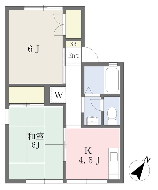 グリーンパレスＥの間取り