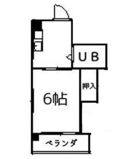 岡山県岡山市北区奥田本町（マンション）の賃貸物件の間取り